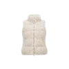 Moncler Wourl Teddy Down Vest White In Blanc