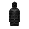 Moncler Hirma Long Down Jacket Black In Black