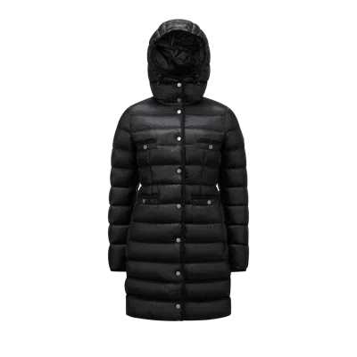 Moncler Hirma Long Down Jacket Black
