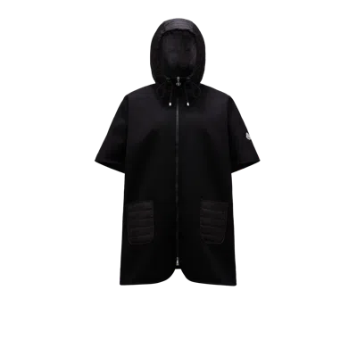 Moncler Collection Hooded Down Cape Black