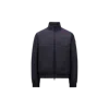 Moncler Luserna Short Down Jacket In Blue
