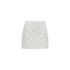 Moncler Logo-patch Quilted Mini Skirt In White