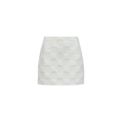 Moncler Collection Padded Mini Skirt White