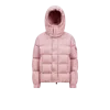 Moncler Maya 70 Hooded Short Down Jacket Pink In Pink