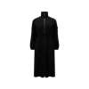 Moncler Robe Midi En Satin In Black