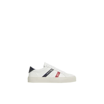 MONCLER MONACO M LEATHER TRAINERS, WOMEN, WHITE, SIZE: 40