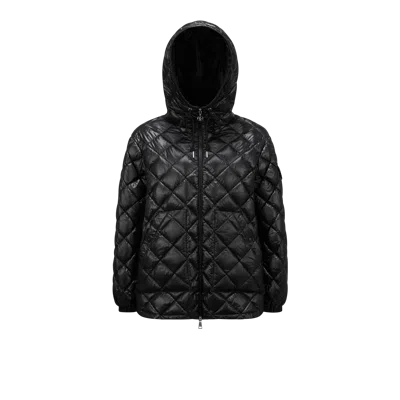 MONCLER SHORT PADDED JACKET, WOMEN, BLACK, SIZE: 44