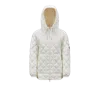 Moncler Diamond Quilted Down Hooded Jacket In White