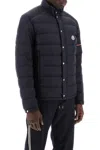 MONCLER COLOMBIAN DOWN JACKET WITH CANVAS INSERTS