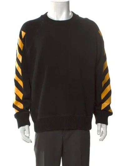 Pre-owned Moncler Colorblock Pattern Crew Neck Sweatshirt In Black