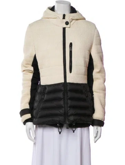 Pre-owned Moncler Colorblock Pattern Down Coat
