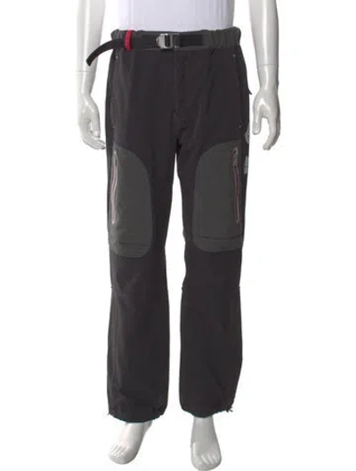 Pre-owned Moncler Colorblock Pattern Joggers In Gray
