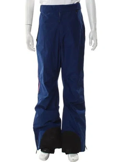 Pre-owned Moncler Colorblock Pattern Pants In Blue