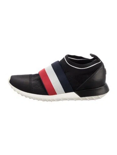 Pre-owned Moncler Colorblock Pattern Sneakers In Black