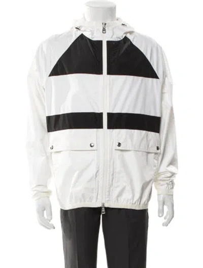 Pre-owned Moncler Colorblock Pattern Windbreaker In Multi