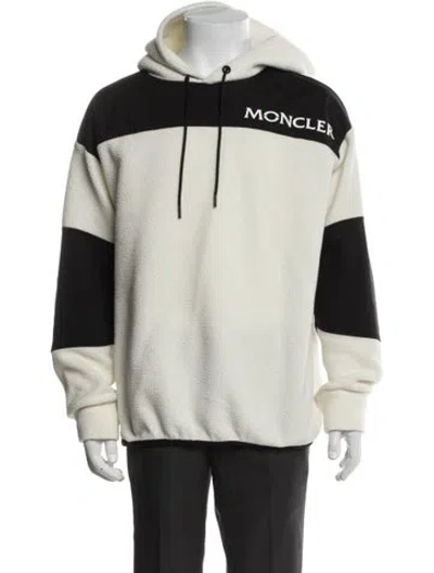 Pre-owned Moncler Colorblock Pattern Windbreaker In White