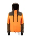 Moncler Cerniat Ski Jacket Multicolour In Orange