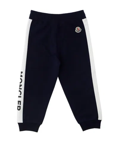 Moncler Colour Block Sweatpants In Blue