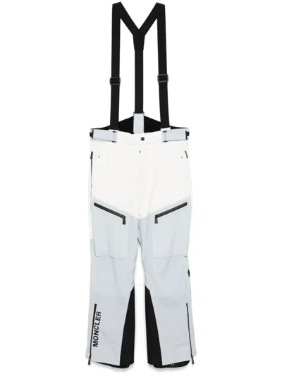 Moncler Colour-block Trousers In Blue