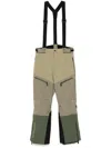 Moncler High Performance Nylon Ski Pants In Green