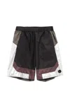 Moncler Geometric Pattern Shorts In Multi