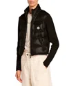 Moncler Combo Cardigan In Black
