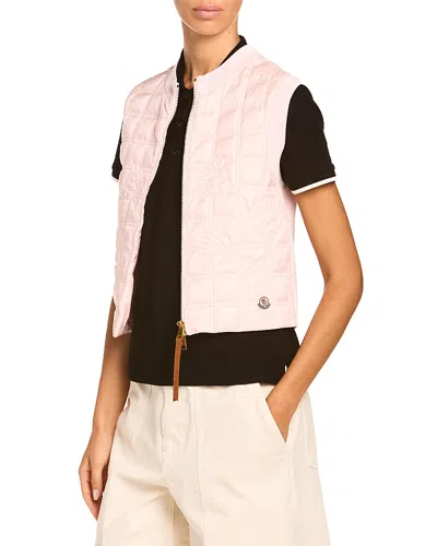 Moncler Combo Vest In Pink