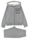 Moncler Complete Hoodie + Joggers In Gray