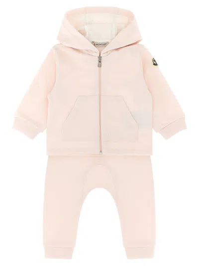 Moncler Babies' Complete Hoodie + Joggers In Pink