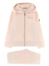 Moncler Complete Hoodie + Leggings In Pink