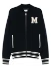 Moncler M Patch Bomber Jacket In Blue