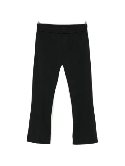 Moncler Contrast Panel Trousers In Black
