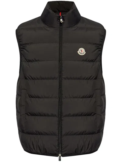 Moncler Contrin Down Gilet In Black