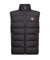 Moncler Contrin Full Zip Down Vest In Black