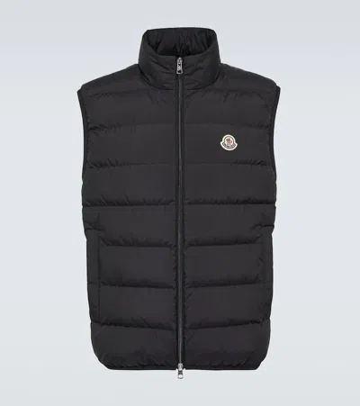 Moncler Contrin Down Vest In Black