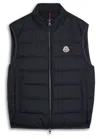 Moncler Contrin Quilted Shell Gilet In Black