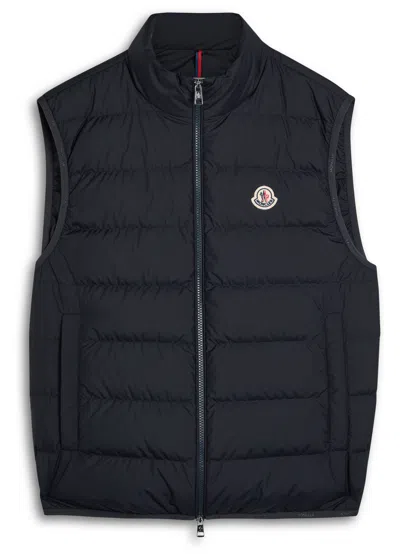 Moncler Contrin Quilted Shell Gilet In Black