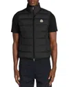 Moncler Contrin Full Zip Down Vest In Black