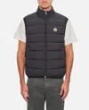 Moncler Contrin Full Zip Down Vest In Black