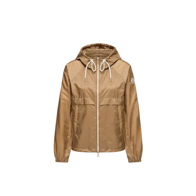 Moncler Veste À Capuche Coquelicot, Femme, Beige, Taille: 5 In Neutral
