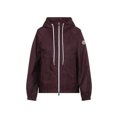 Moncler Coquelicot Jacket In Burgundy
