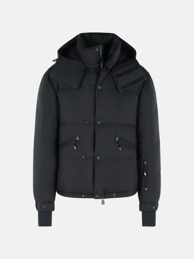 Moncler 'coraia' Black Polyamide Hooded Ski Jacket
