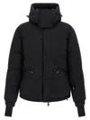 Moncler Down Jacket With Hood And Zippered Pockets In White