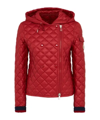 Moncler Corbelin Nylon Down Jacket In Red