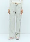 Moncler Grenoble Women Corduroy Cargo Pants In Grey