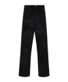 Moncler Corduroy-panel Trousers In Black