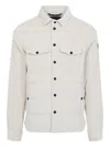 Moncler Grenoble Miscellaneous White Cotton Gelt Shirt Jacket In White
