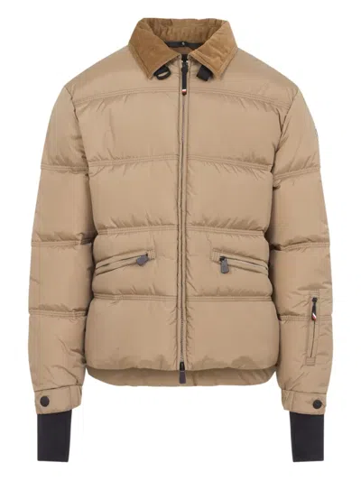 Moncler Grenoble Medium Beige Yunnan Jacket In Brown