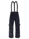 Moncler Grenoble Corduroy Dungarees In Blue