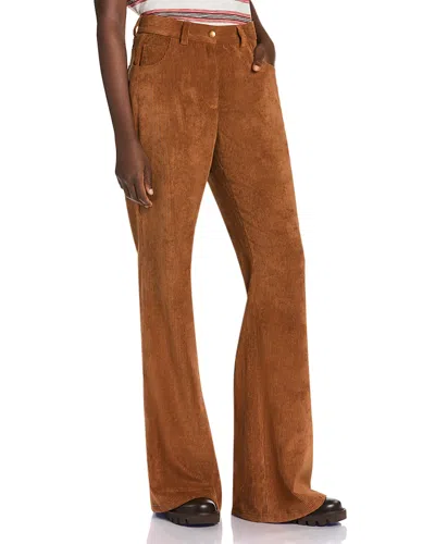 Moncler Corduroy Pants In Brown